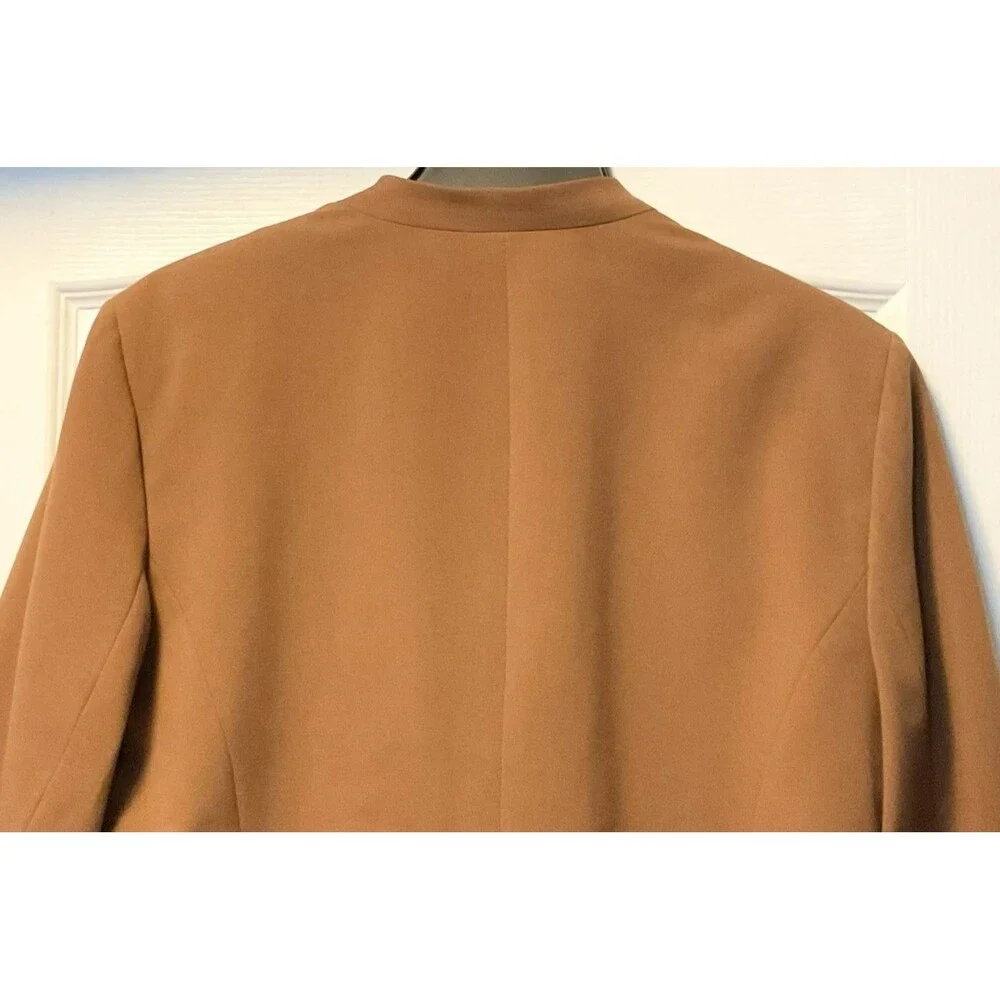 Nine West Women's Kiss-Front Blazer Size 14, Brown - Picture 3 of 7